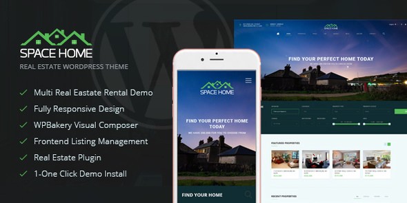 Space Home v2.2.1 – Real Estate WordPress Theme