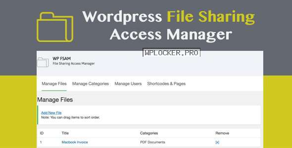 WP FSAM v1.2 – File Sharing Access Manager