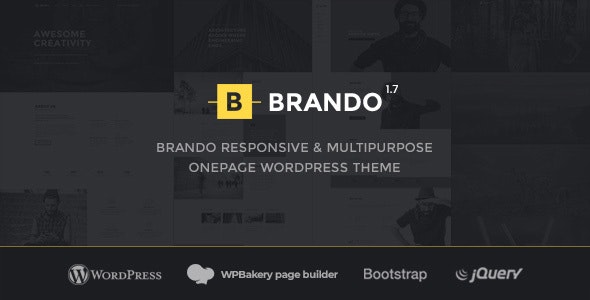 Brando v1.7.5 – Responsive and Multipurpose OnePage WordPress Theme
