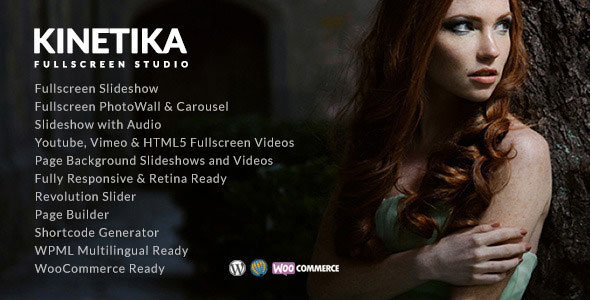 Kinetika v5.1 – Fullscreen Photography Theme