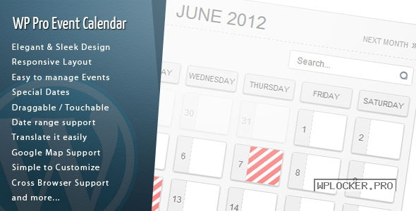 WordPress Pro Event Calendar v3.2.6