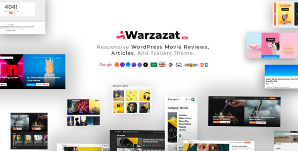 Warzazat v1.0 – Responsive WordPress Movie Reviews, Articles, And Trailers Theme