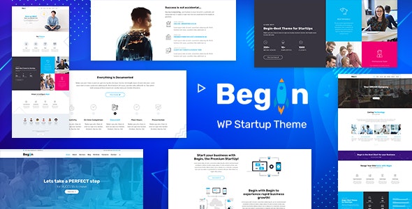 Begin v1.8 – Startup, SaaS WordPress Theme
