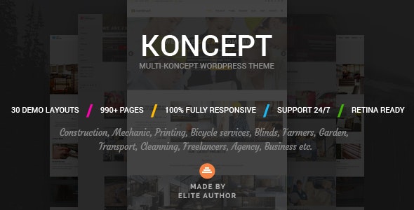 Koncept – Responsive Multi-Concept WordPress Theme