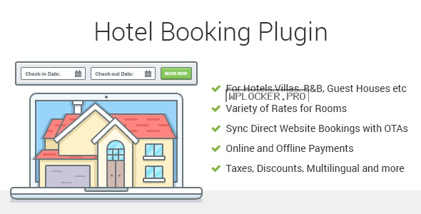 Hotel Booking v3.9.1 – Property Rental WordPress Plugin