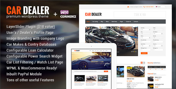Car Dealer v1.5.1 – Automotive Responsive WordPress Theme