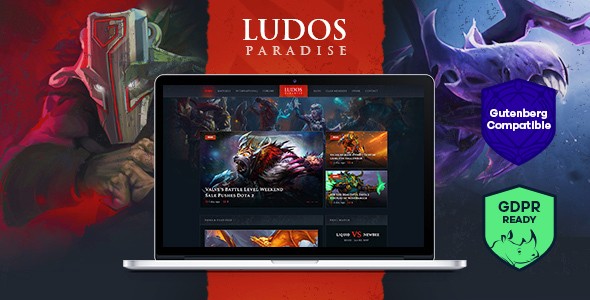 Ludos Paradise v2.0.2 – Gaming Blog & Clan WordPress Theme