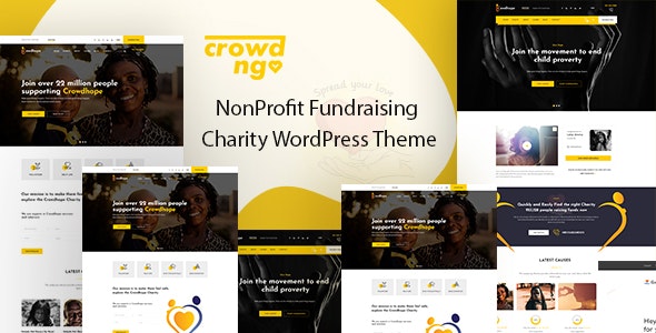 Crowdngo v1.0.1 – Fundraising Charity WordPress Theme