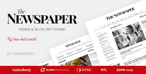 The Newspaper v1.0.7 – News Magazine Editorial WordPress Theme