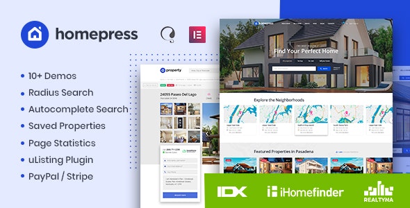 HomePress v1.0.9 – Real Estate WordPress Theme
