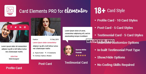 Card Elements Pro for Elementor v1.0.2