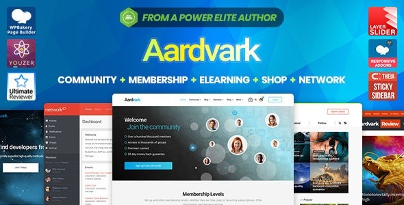 Aardvark v4.11 – Community, Membership, BuddyPress Theme
