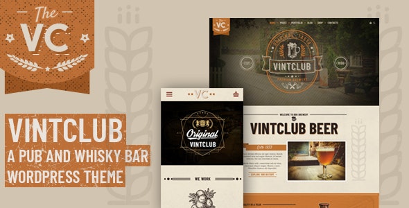 VintClub v1.0.4 – A Pub and Whisky Bar WordPress Theme