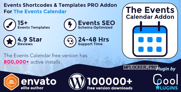 The Events Calendar Shortcode and Templates Pro v2.5