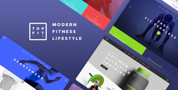 TopFit v1.8 – Fitness and Gym Theme