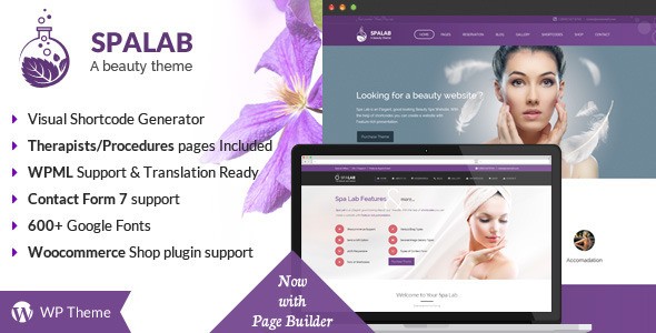 Spa Lab v4.3 – Beauty Salon WordPress Theme