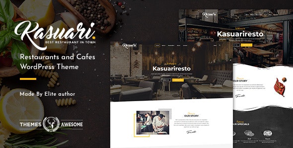 Kasuari v1.4 – Restaurants and Cafes WordPress Theme