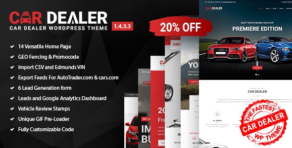Car Dealer v1.4.3.3 – Automotive Responsive WordPress Theme
