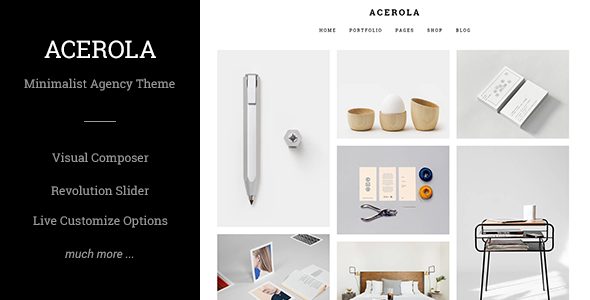 Acerola v1.6.2 – Ultra Minimalist Agency Theme