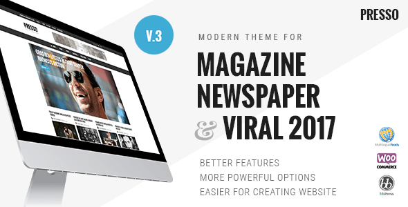PRESSO v3.3.7 – Modern Magazine / Newspaper / Viral Theme