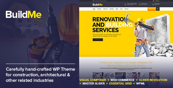 BuildMe v4.0 – Construction & Architectural WP Theme