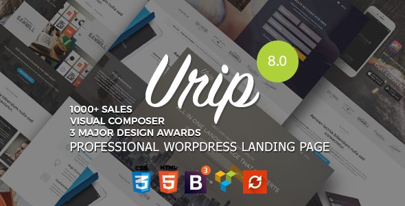 Urip v8.4.4 – Professional WordPress Landing Page