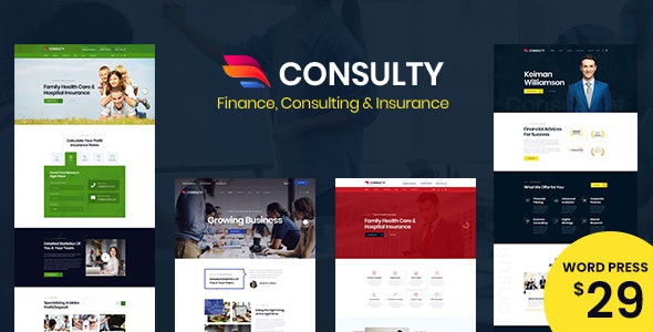 Consulty v1.0 – Business Finance WordPress Theme