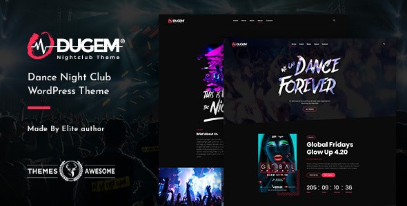 Dugem v1.2 – Dance Night Club WordPress Theme