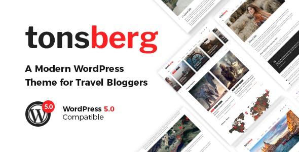 Tonsberg v1.2 – A Modern WordPress Theme for Travel Bloggers