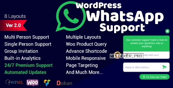 WordPress WhatsApp Support v2.0.2