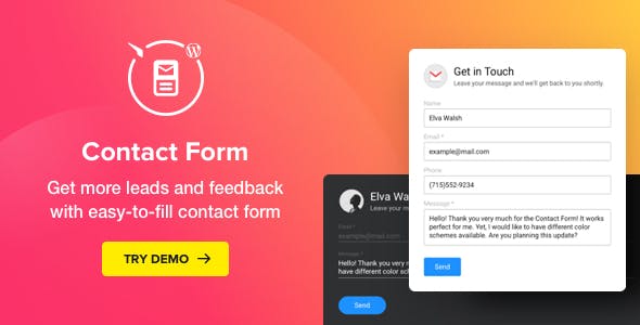 Contact Us Form v2.2.0 – WordPress Contact Form Plugin