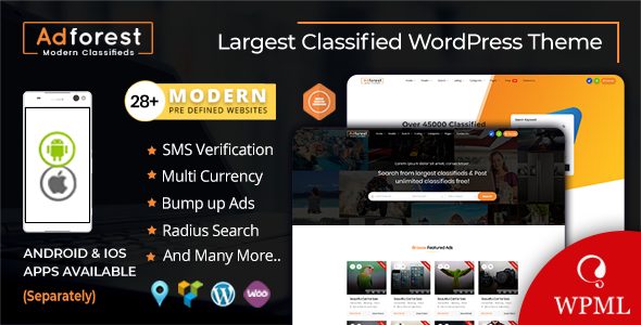 AdForest v4.2.7 – Classified Ads WordPress Theme