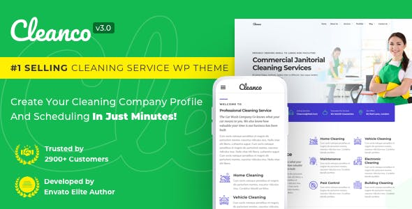 Cleanco v3.1.0 – Cleaning Company WordPress Theme