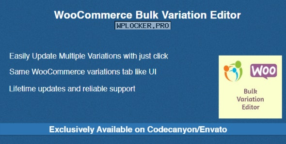 WooCommerce Bulk Variation Editor v1.0.2