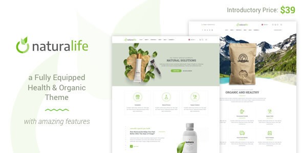 NaturaLife v1.8 – Health & Organic WordPress Theme