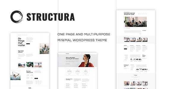 Structura v1.4.7 – Minimal One Page Theme