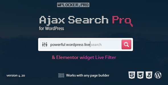 Ajax Search Pro for WordPress v4.20.3