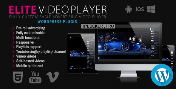 Elite Video Player v6.5.2 – WordPress plugin