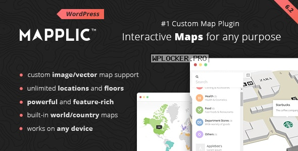 Mapplic v6.2.1 – Custom Interactive Map WordPress Plugin