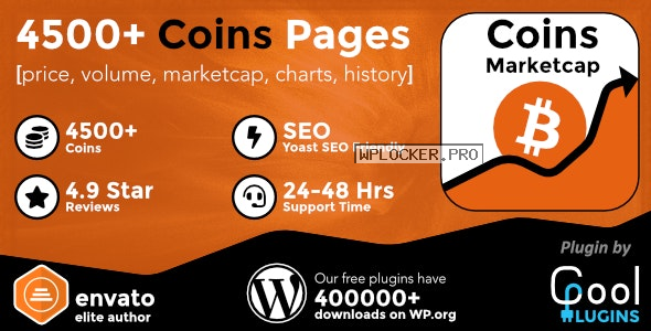 Coins MarketCap v4.2.1 – WordPress Cryptocurrency Plugin