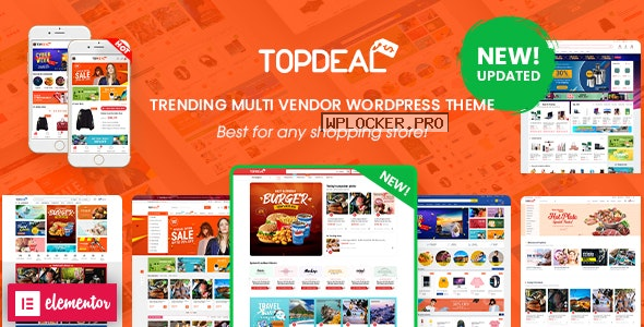 TopDeal v2.2.0 – Multi Vendor Marketplace Elementor WooCommerce WordPress Theme NULLED