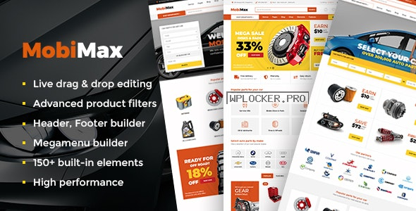 Mobimax v4.5 – Auto Parts WordPress Theme + WooCommerce Shop