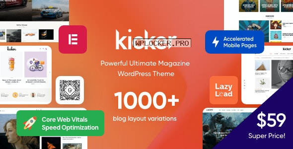 Kicker v1.3.1 – Multipurpose Blog Magazine WordPress Theme + Gutenberg