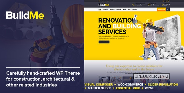 BuildMe v4.9 – Construction & Architectural WP Theme