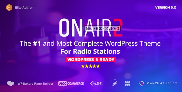 Onair2 v3.9.9.4 – Radio Station WordPress Theme