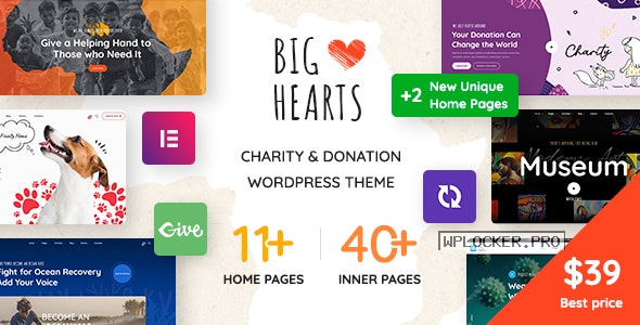 BigHearts v1.0.13 – Charity & Donation WordPress Theme