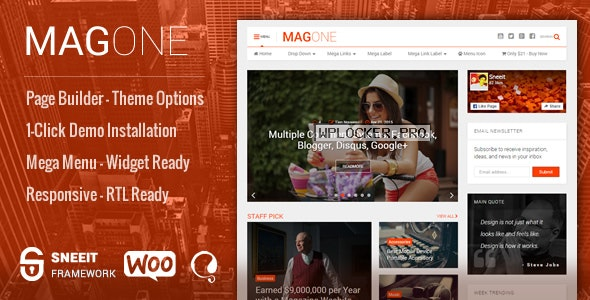 MagOne v8.0 – Newspaper & Magazine WordPress Theme
