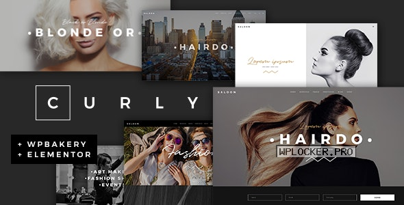 Curly v2.4 – A Stylish Theme for Hairdressers and Hair Salons