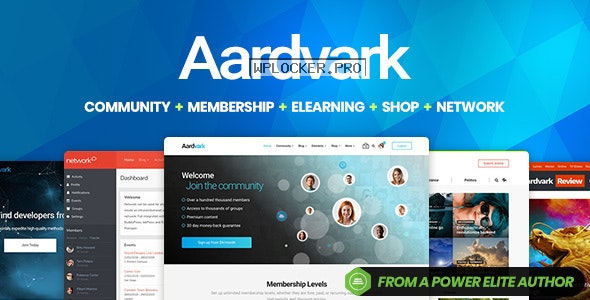 Aardvark v4.36 – Community, Membership, BuddyPress Theme