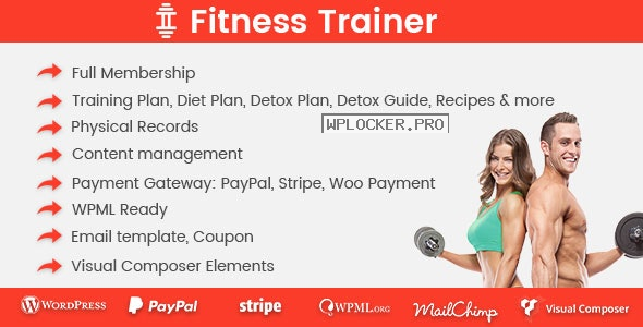 Fitness Trainer v1.5.8 – Training Membership Plugin